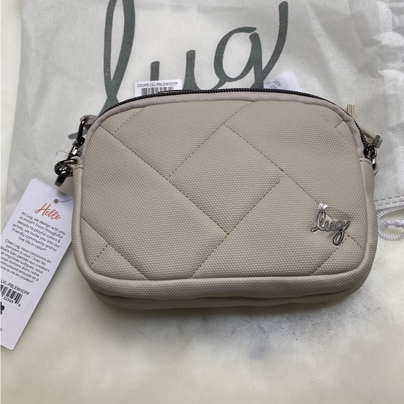 BNWT Lug Coupe Matte Luxe VL convertible crossbody in Pebble Icepop stitch. - Picture 6 of 7